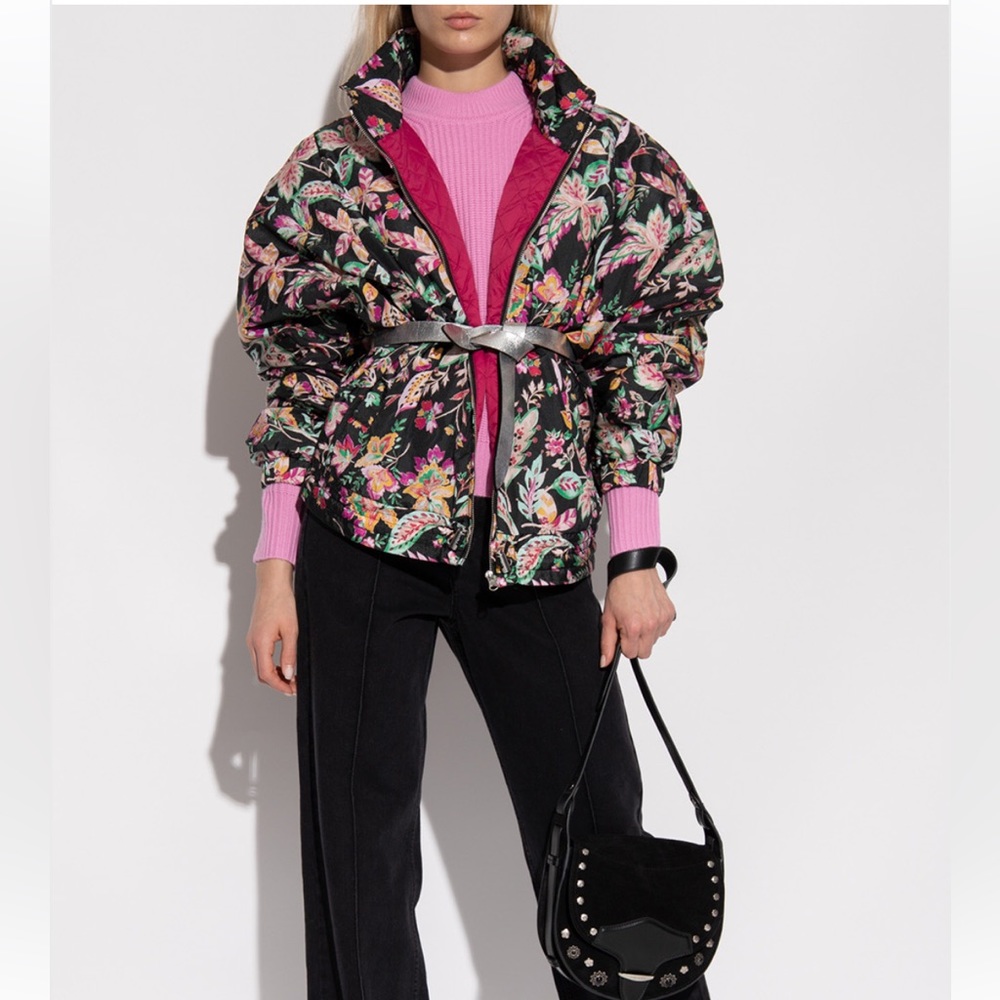 Isabel Marant Etoile Dolores Floral Jacket,$670 @Neiman, Size 36, oversized look